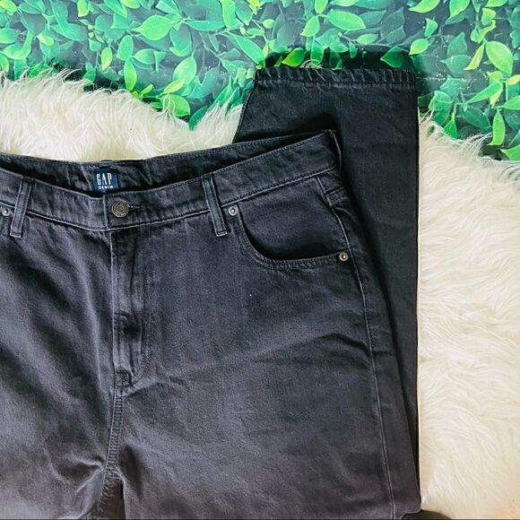 GAP black mom jeans casual trendy plus size 18 /34P. - Picture 14 of 15